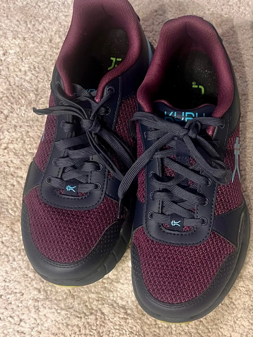 Kuru Quantum 2.0 Womens Size 9.5W Purple Blue Athletic Running Shoes Sneakers